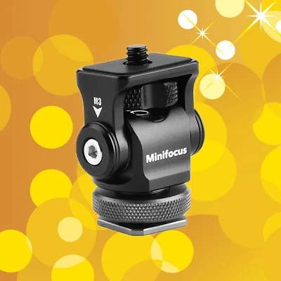 Mini Monitor Bracket Stand 180° Rotated Monitor Mount Holder with Cold Hot Shoe - Image 1 of 4