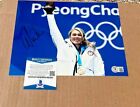 MIKAELA SHIFFRIN AUTOGRAPHED OLYMPIC SKING 8X10 PHOTO BECKETT CERTIFIED BAS #5