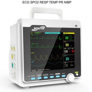 CMS6000 Patientenmonitor Vitalfunktionen Herzmaschine EKG NIBP SPO2 RESP TEMP PR - Picture 1 of 10
