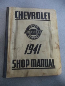 Original 1941 Chevrolet Shop Manual - Foto 1 di 10