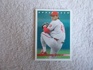 Upper Deck MLB 1993 "TOMMY GREENE" #549 Philadelphia Phillies Trading Card n31 - Picture 1 of 2