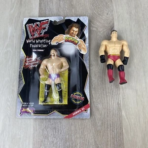 1999 WWF JusToys Bend-Ems Ken Shamrock Val Venis MOC Series XI 11 - Stretch Arms - Picture 1 of 9