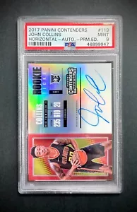 2017 Panini Contenders John Collins Rookie Ticket Auto Prizm RC PSA 9 Mint - Picture 1 of 2