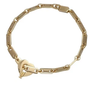 Cartier Figaro Chain Bracelet in 18K Yellow Gold with Key Authentic - Picture 1 of 4