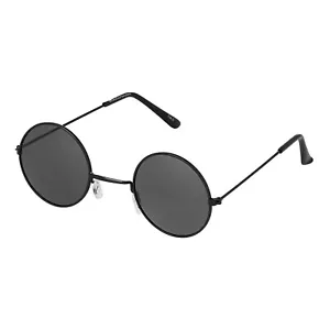 New Small Black Lens John Lennon Style Round Sunglasses Adult Mens Women Glasses - Picture 1 of 14