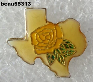 ⭐TEXAS ROSA ESTADO EE. UU. IDEAL PARA CHAQUETA CHALECO HARLEY SOMBRERO PIN DE VIAJE - Imagen 1 de 1