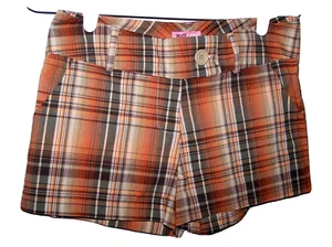 Pantalones Cortos Para Mujer "Max Rave" Algodón Elastizado A Cuadros Talla 3 Juniors Lindos Nuevos con Etiquetas  - Imagen 1 de 2