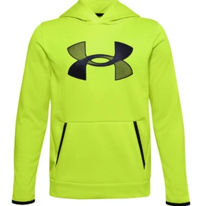 NWT$40 Under Armour Coldgear Youth Big Bog Logo Fleece Hoodie Size YXL 1357577 - Picture 1 of 5
