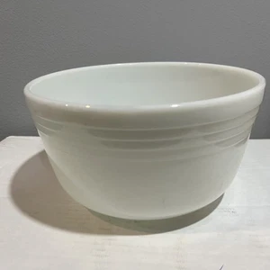 Vintage Pyrex Hamilton Beach Mixing Bowl White Milk Glass Ribbed #23 Made In USA - Picture 1 of 5