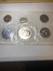 1963 US Mint Set Uncirculated 5 Coins Philadelphia Original Cello 90% Silver. - Picture 1 of 3