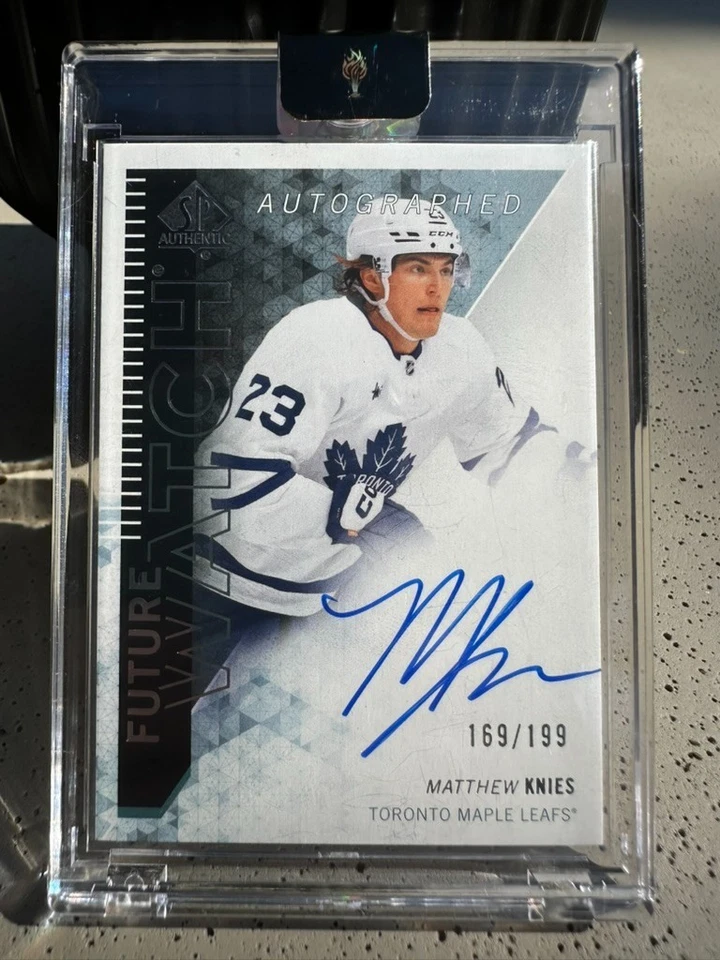 2023-24 SP Authentic '13-14 Retro Future Watch Autographs Matthew Knies /199 - Image 1 of 2