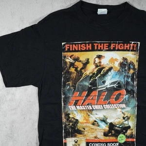 HALO The Master Chief Collection T-Shirt Xbox Game Black Graphic Tee M Japan - Picture 1 of 5