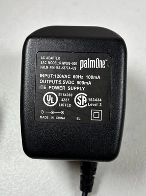CARGADOR DE PARED PALM ONE OEM Adaptador de CA Tungsteno E R3W005-500 REEMPLAZO Foto 1 de 4