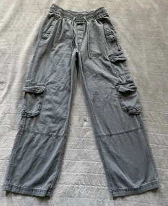 Old Navy Mid Rise Wide Leg Gray Cargo Pants Women Size Small - Bild 1 von 11