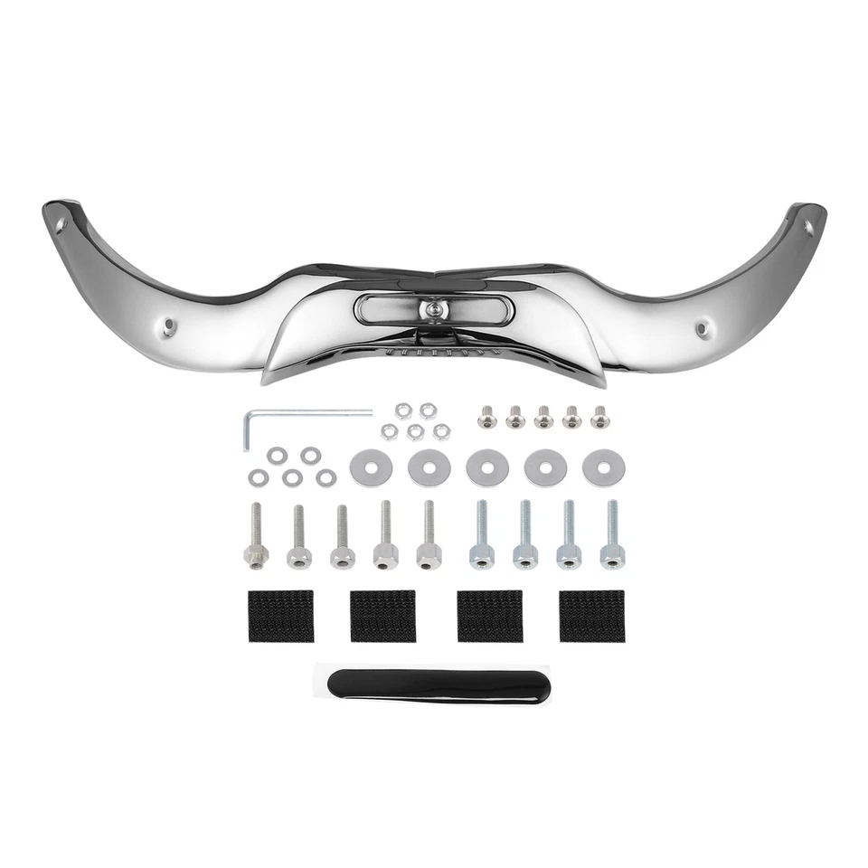 Kit de moldura de parabrisas cromado para Harley Road Glide 04-13 FLTR EFI FLTRI Foto 1 de 4