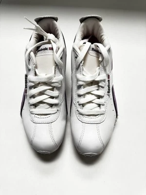 Zapato Deportivo Reebok para Caminar RB 504 WFC 1-108929 Mujer Talla 7 M Púrpura Blanco Foto 1 de 4