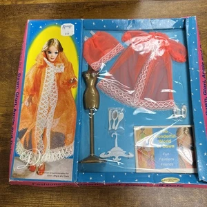 Muñeca Dawn Traje de Moda Rosa/Naranja Slip Y Corto 1969 - Imagen 1 de 8