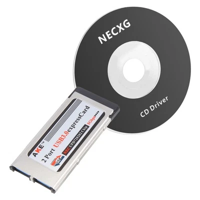 1X(High-Speed Dual 2 Port USB 3.0 Express Card 34mm Slot Express Card6187 - Image 1 of 4