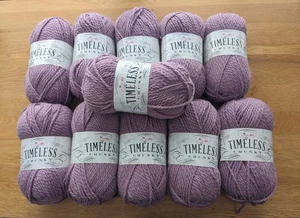 'KING COLE TIMELESS CHUNKY YARN' ~ 11 x 100g Balls in Shade 2912 ~ Mulberry - Picture 1 of 6