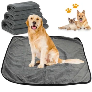 Washable Warm Soft Fleece Pet Blanket Large Cat Dog Kennel Bed Mat Pad Cushion - Picture 1 of 13