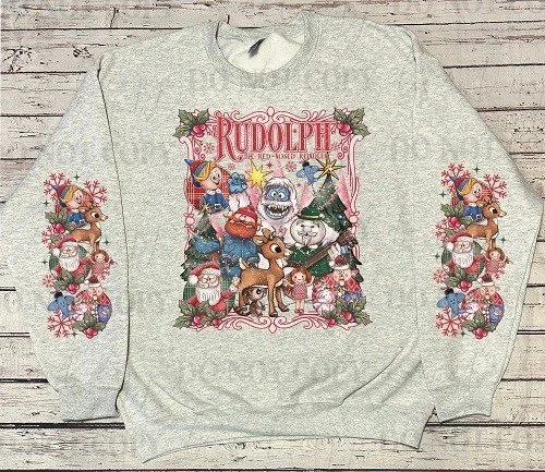 Rudolf El Reno Nariz Roja - Sudadera Cuello Redondo (Unisex) X-Grande Foto 1 de 1