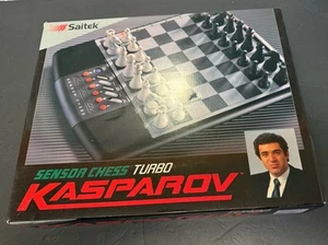 1991 Kasparov Vintage Electronic Sensor Chess Turbo For Beginner/Casual Players - Picture 1 of 6