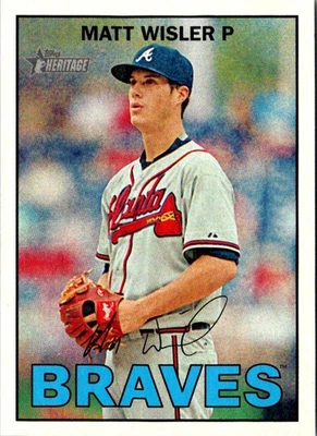 2016 Topps Heritage Matt Wisler #98 Atlanta Braves Baseball Card - Image 1 of 2