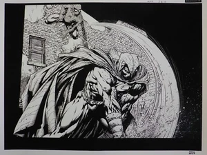 DAVID FINCH Edición Limitada Spider-Man vs. Caballero Luna Giclée Firmado a Mano xx/50 - Imagen 1 de 4