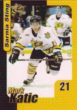 2005-06 Sarnia Sting #10 Mark Katic