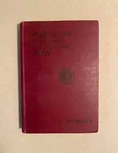Milton 'Selections from PARADISE LOST' Walker- CLASSIC LITERATURE 1899 Vintage - Imagen 1 de 1