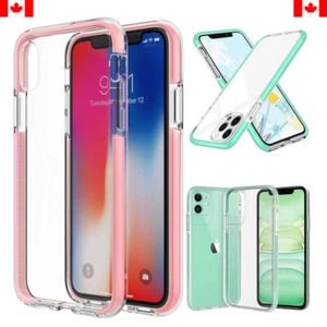 For iPhone 12 Pro Max Mini 11 Pro Max XR Case Clear Shockproof Cover Heavy Duty - Imagen 1 de 16
