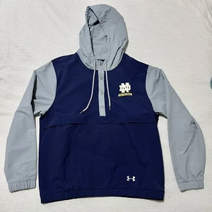 Notre Dame Fighting Irish Under Armour Loose Men’s Hooded Coat L - Picture 1 of 8