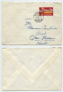112792 - Beleg - Zürich 3.8.1954 nach Ober-Hallau - Picture 1 of 1