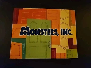 Disney Pixar Monsters Inc Esclusivo Portafoglio Litografie Set 4 Stampe 11 x 14 - Foto 1 di 2