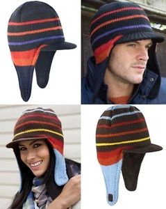 Cappello Sherpa Uomo Donna Inverno Pile Caldo Russo Trapper Protezione Orecchi R163 - Foto 1 di 5