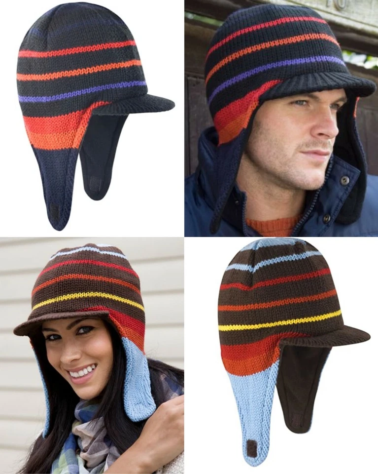 Para hombres Mujeres Invierno Sherpa Sombrero Pollo Cálido Trampero Ruso Protección Oreja R163 Foto 1 de 1
