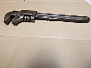 Vintage 9 pollici Chiave a Scimmia Auto Regolabile - Marcata con 9 Auto - Foto 1 di 5