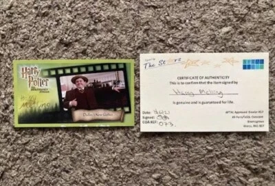 HARRY POTTER AUTOGRAPH AUTO SIGNED CARD HARRY MELLING DUDLEY DURSELY WOTC WIZARD - Image 1 of 4