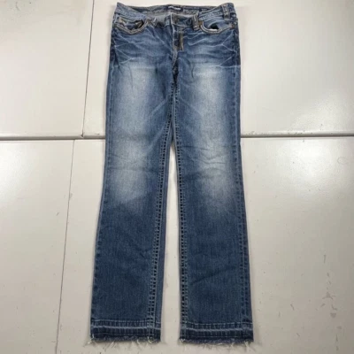 MEK DNM Jeans Womens 31x34 Blue Denim OAXACA Straight Distressed - Image 1 of 4