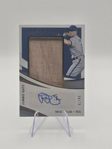 2021 Panini Immaculate Jumbo Bats /78 Nick Solak #JB-NS Auto - Picture 1 of 3