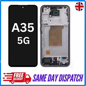 Marco digitalizador pantalla táctil pantalla LCD repuesto para Samsung Galaxy A35 5G - Imagen 1 de 2