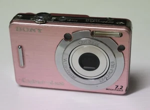 Sony Cyber-Shot Pink 7.2 Megapixel Digital Camera DSC-W55 - Picture 1 of 7
