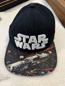 Star Wars Snap Back Hat With Galactic Battle On Brim - Picture 1 of 4