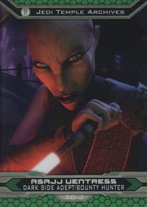2015 Star Wars Chrome Perspectives Jedi vs. Sith Refractor #30-J Asajj Ventress