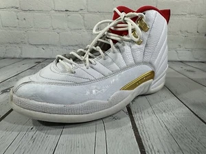 Jordan Jumpman 12 Retro FIBA TWO 3 White & Red 2019 Size 8 130690-107 Shoes - Picture 1 of 8