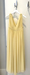 EMILIO PUCCI Vintage Soft Yellow Silk Chiffon Grecian Gown 40 US Sz8 - Picture 1 of 16