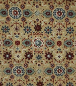 Wamsutta Mills Medallions Floral Design Print Vtg Cotton Fabric 2.5 Yds L x 42W - Picture 1 of 9