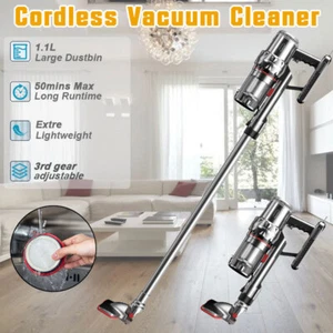 Rechargeable 1.2m Upright Vacuum Cleaner Handheld Cordless Hoover HEPA Filter - Picture 1 of 22