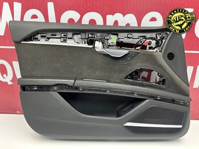 2019-2021 AUDI A8 A8L S8 FRONT LEFT DRIVER SIDE DOOR PANEL BLACK / BROWN OEM 32k - Image 1 of 4