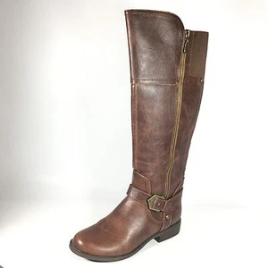 Guess By Guess Hailee Women's Size 7 M Brown Riding High Knee Wide Calf Boots - Picture 1 of 6